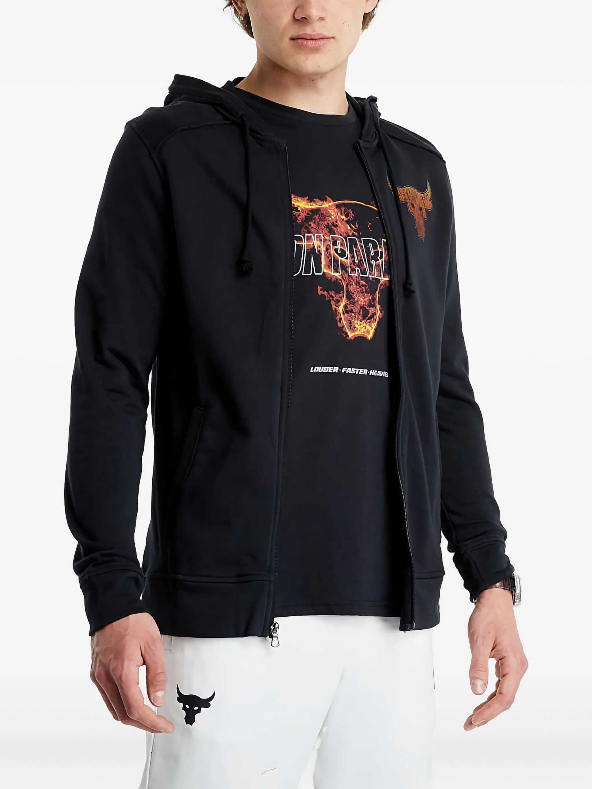 

Худи Project Rock на молнии Under Armour, черный