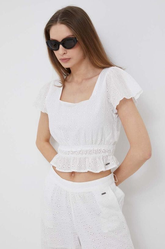 

Топ Artemis из хлопка Pepe Jeans, белый