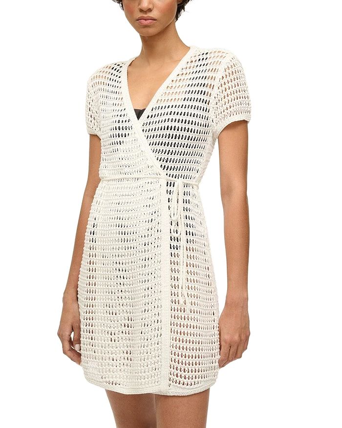 

Спасательный парео Spritz Wrap Dress STAUD, слоновая кость/кремовый