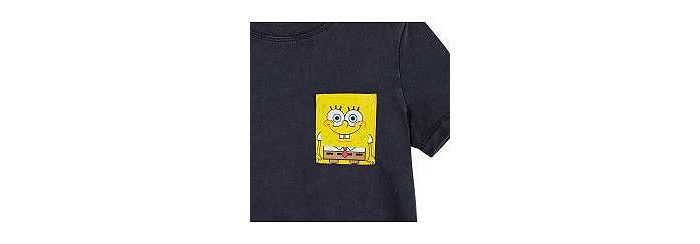 Футболка SpongeBob SquarePants x Fun SpongBob Pocket для мальчиков - Little Kid Andy & Evan, синий — фото 3