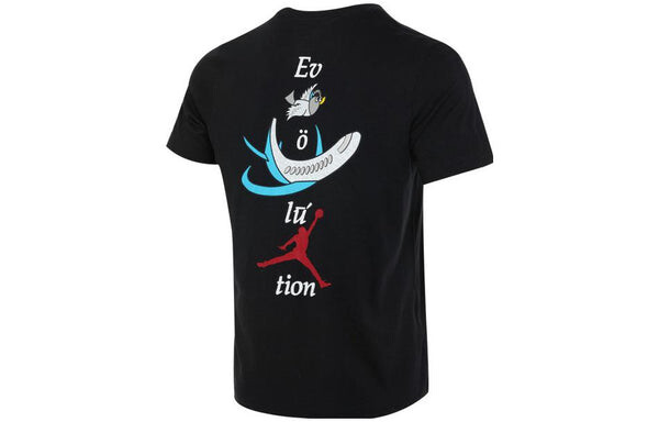 Футболка Air Jordan Evolution T-Shirt 'Black', черный — фото 4