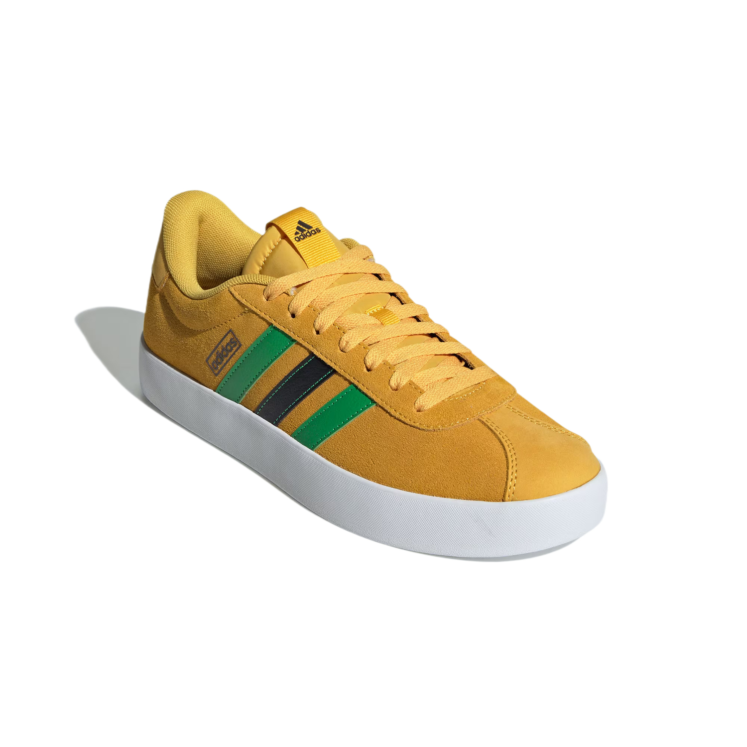 Антискользящие и износостойкие теннисные кроссовки низкие унисекс Gold/Fresh Green/No. 1 Black Adidas, Gold/Bright Green/Black No. 1 — фото 4