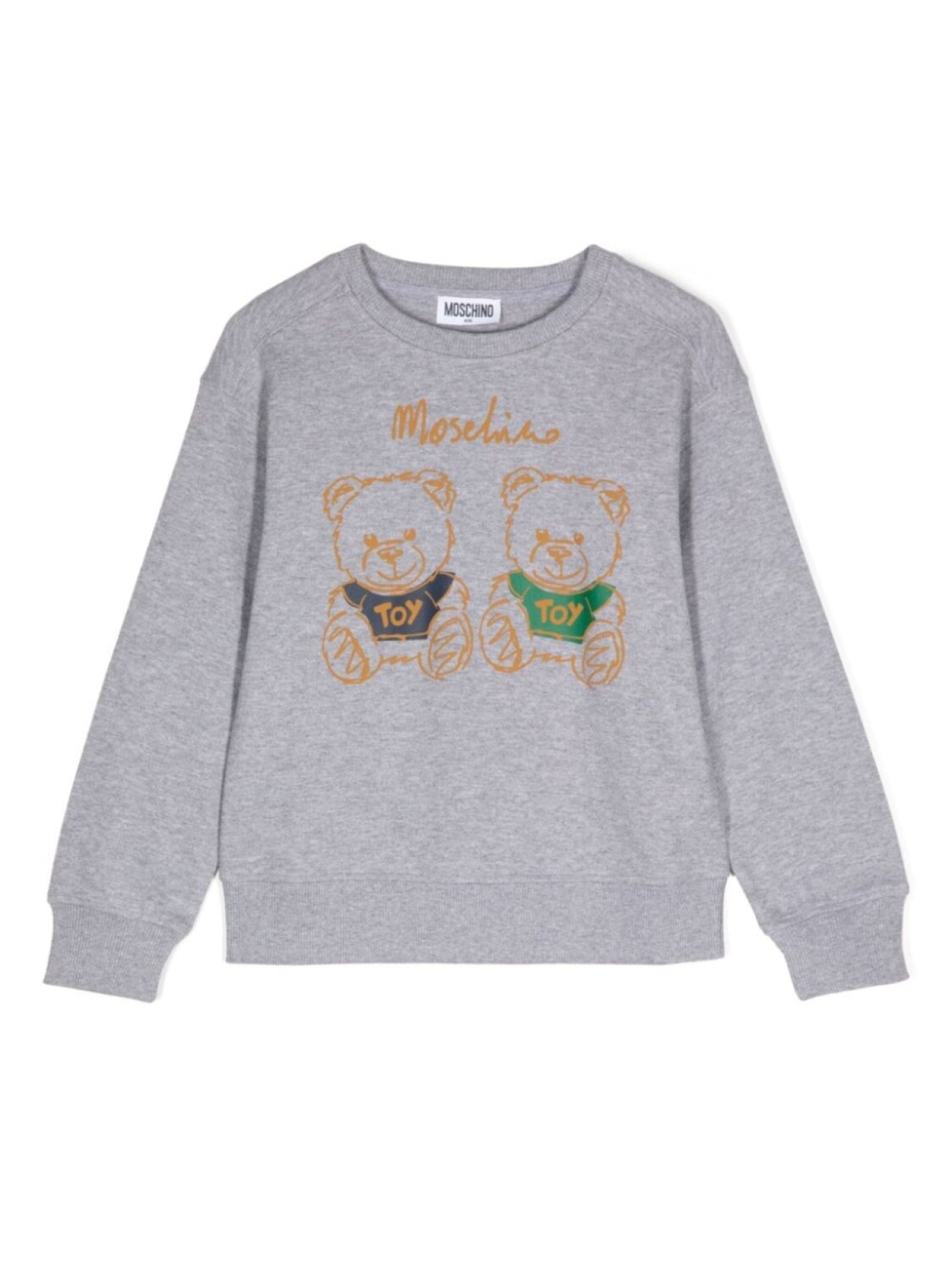 

Moschino Kids толстовка с логотипом, серый