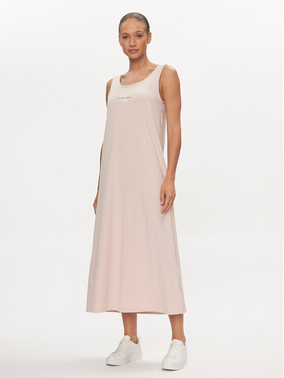 

Летнее платье свободного кроя Calvin Klein, розовый