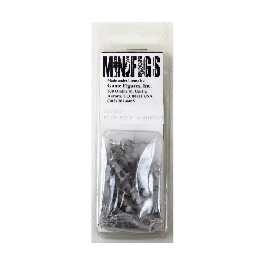 

Французская пехота стреляет в шинелях, Minifigs Napoleonics (15mm)