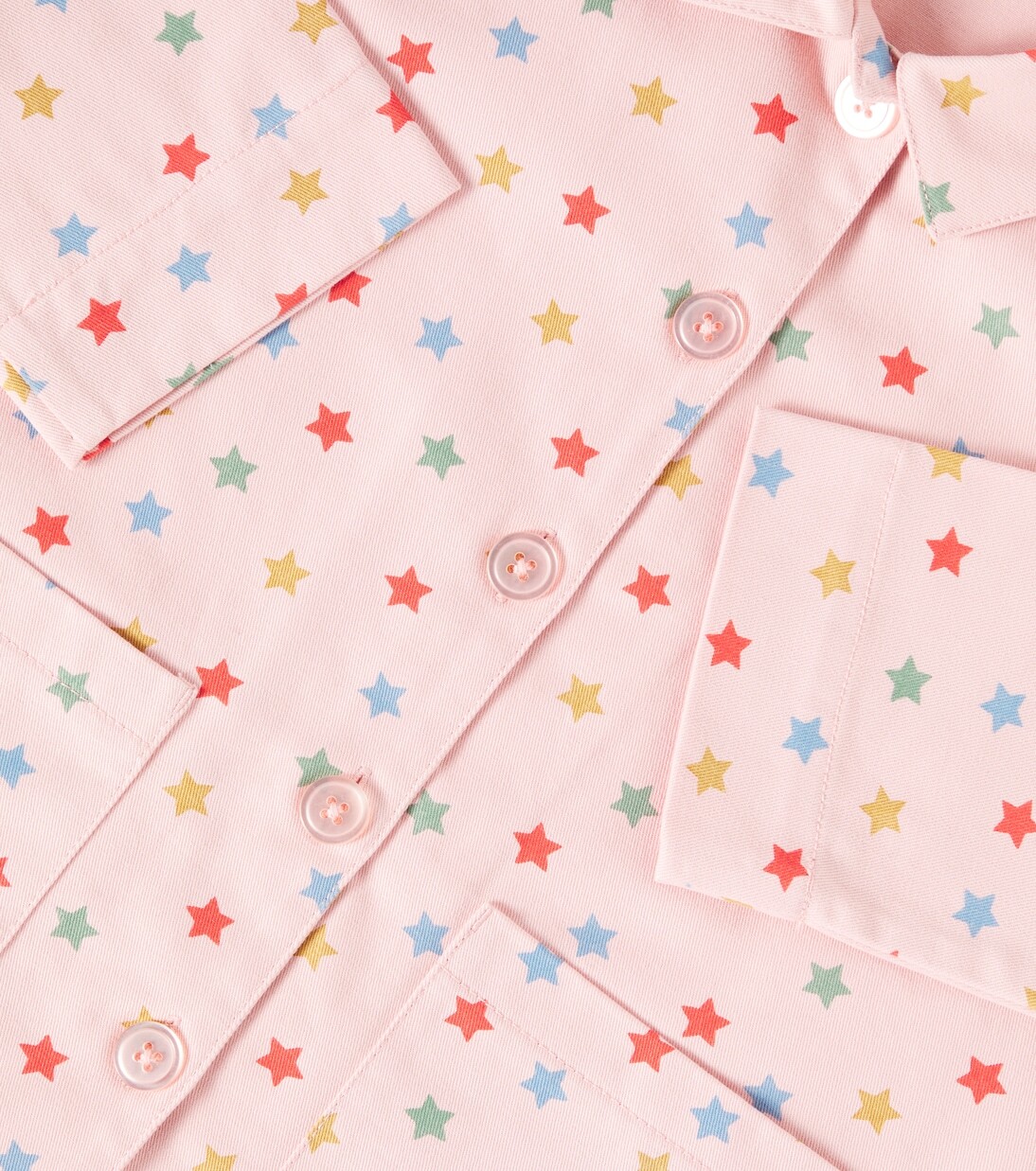 Куртка из хлопчатобумажной ткани с принтом Fen Konges Sløjd, Pink Star — фото 3