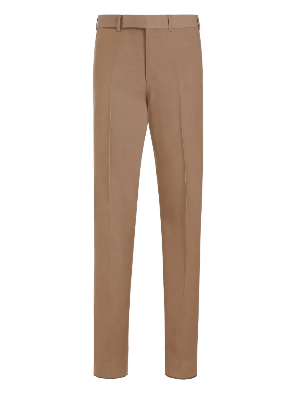 

Шерстяные прямые брюки Zegna, нейтральный