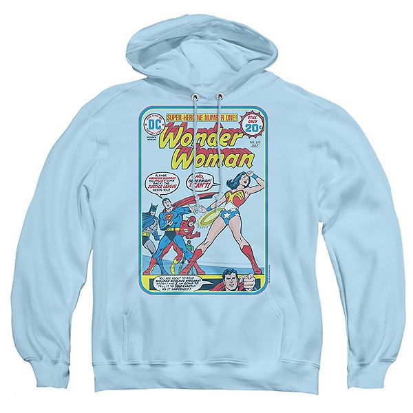 

Толстовка с капюшоном adult pull over с принтом Justice League of America Wonder Woman 212 cover Licensed Character