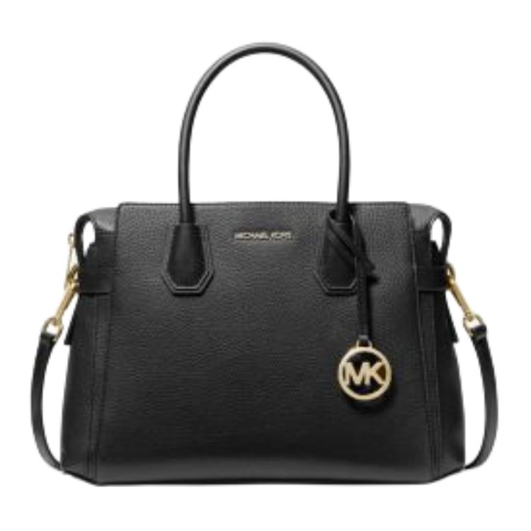 

MICHAEL KORS Полиуретановая поясная сумка среднего размера женская черная
