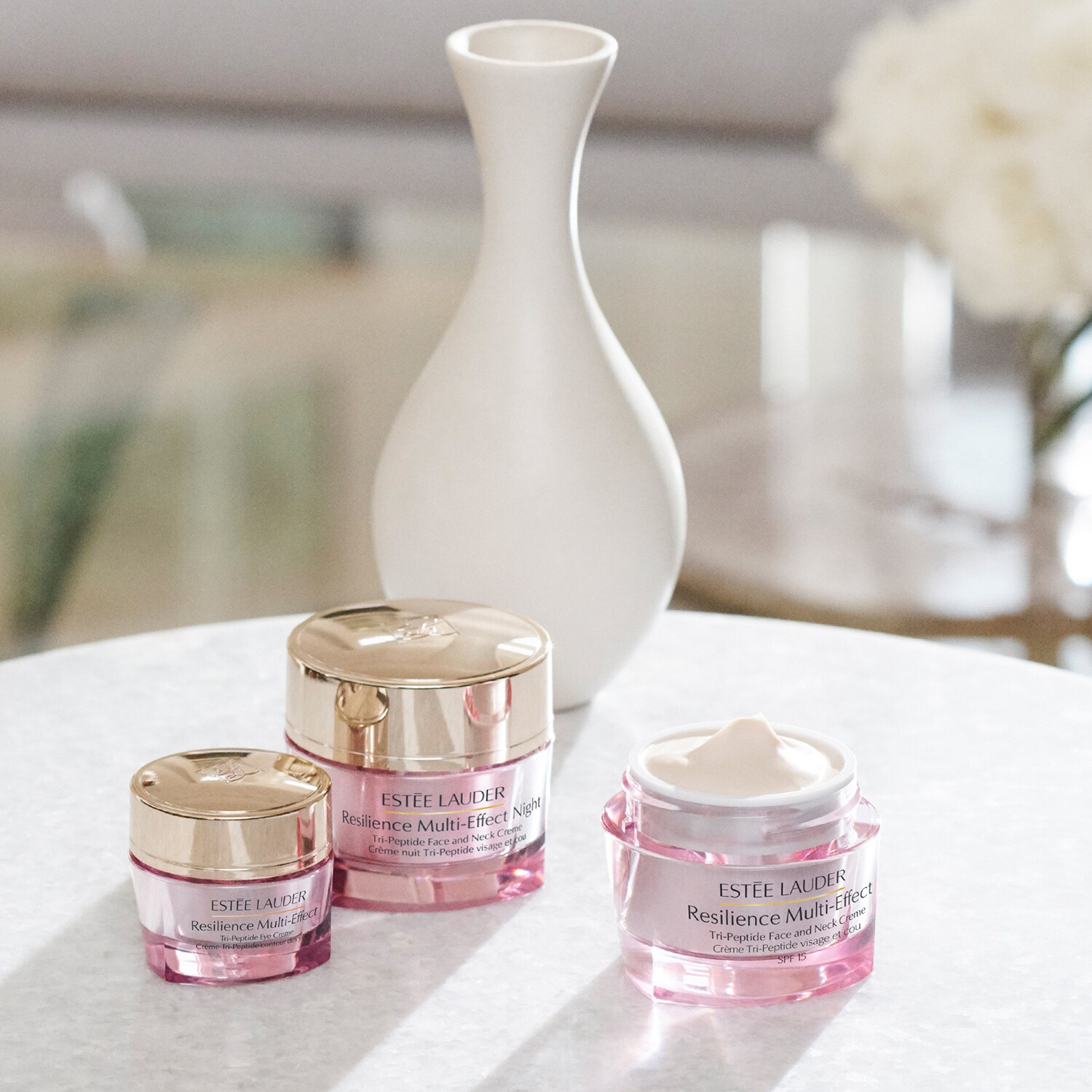 Крем для лица SPF ESTÉE LAUDER И шеи Resilience Multi Effect с трипептидами и, reiche Creme — фото 4