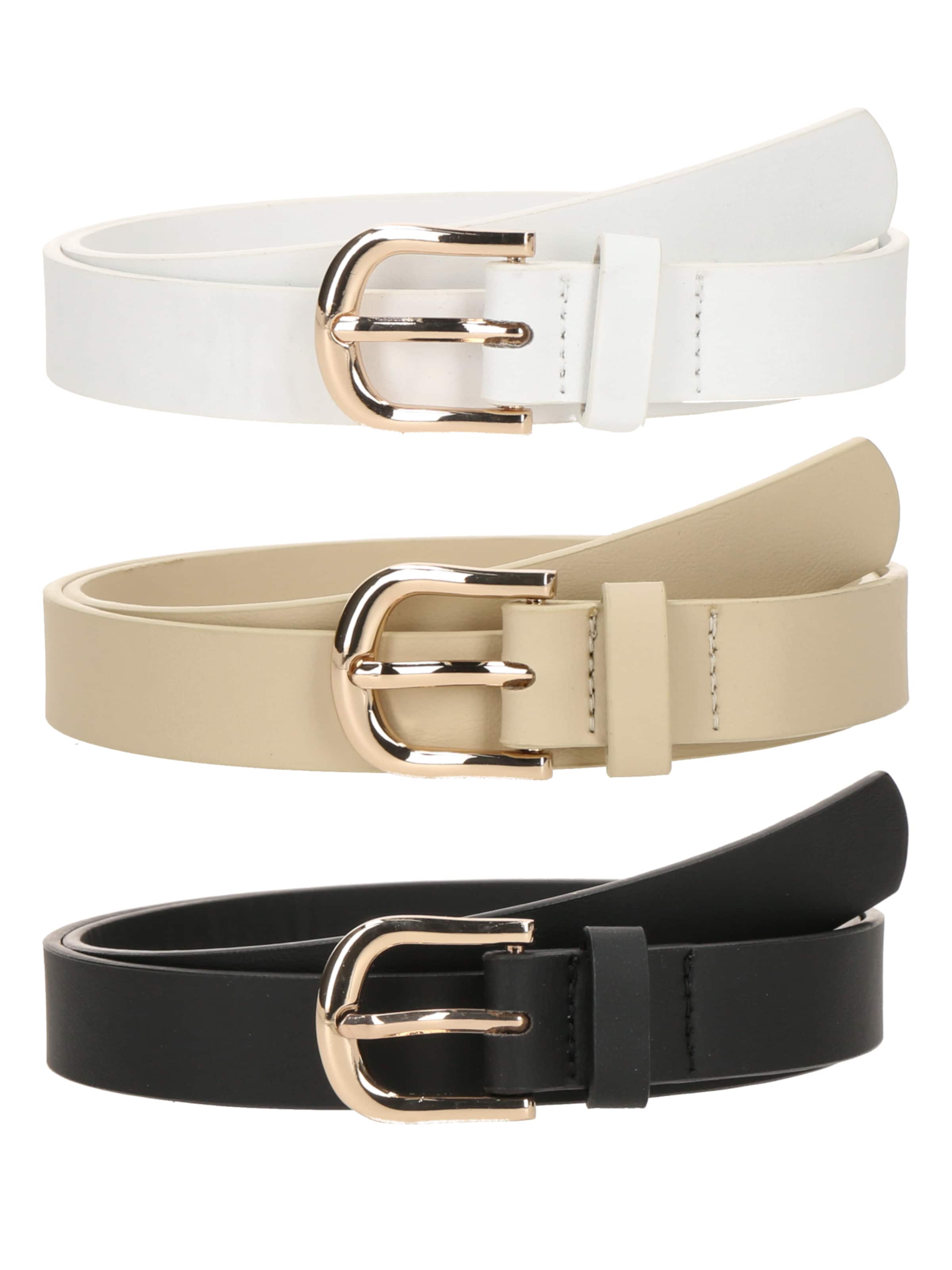 

ABOUT YOU Ремень в бежевом, черном, белом цветах