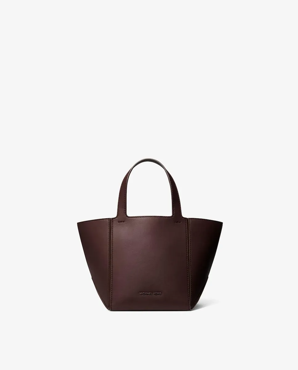 

Складная кожаная сумка Jordi Michael Michael Kors, темно-коричневый
