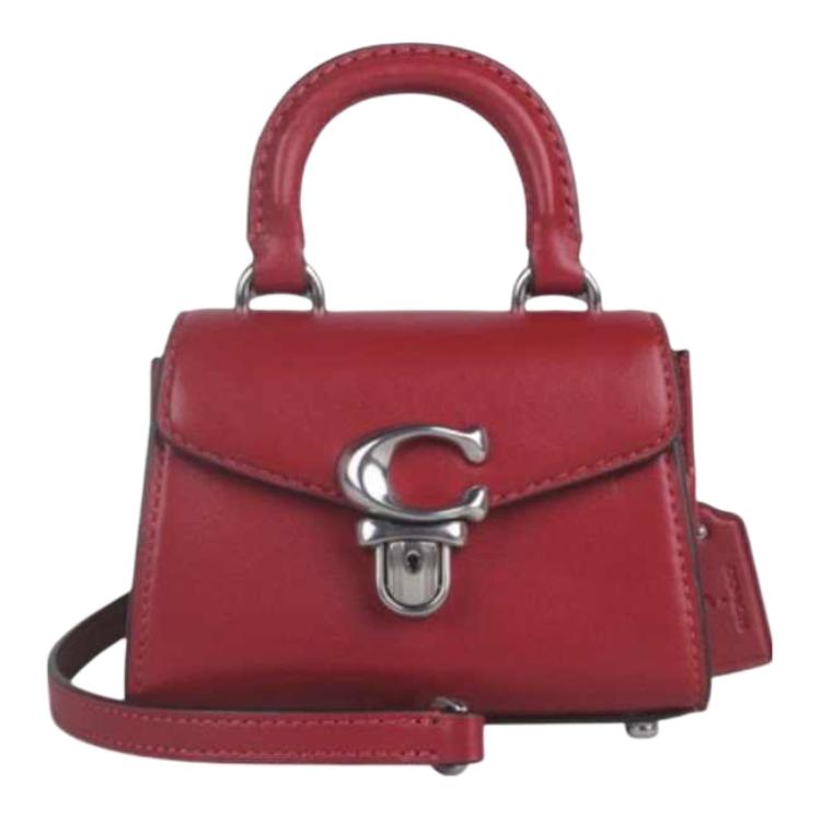 

Кожаная наплечная сумка через плечо миниатюрная женская COACH, Set (Bag+Dust Bag)