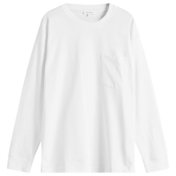 

Стандартная плотная свободная футболка с длинным рукавом Norse Projects, белый