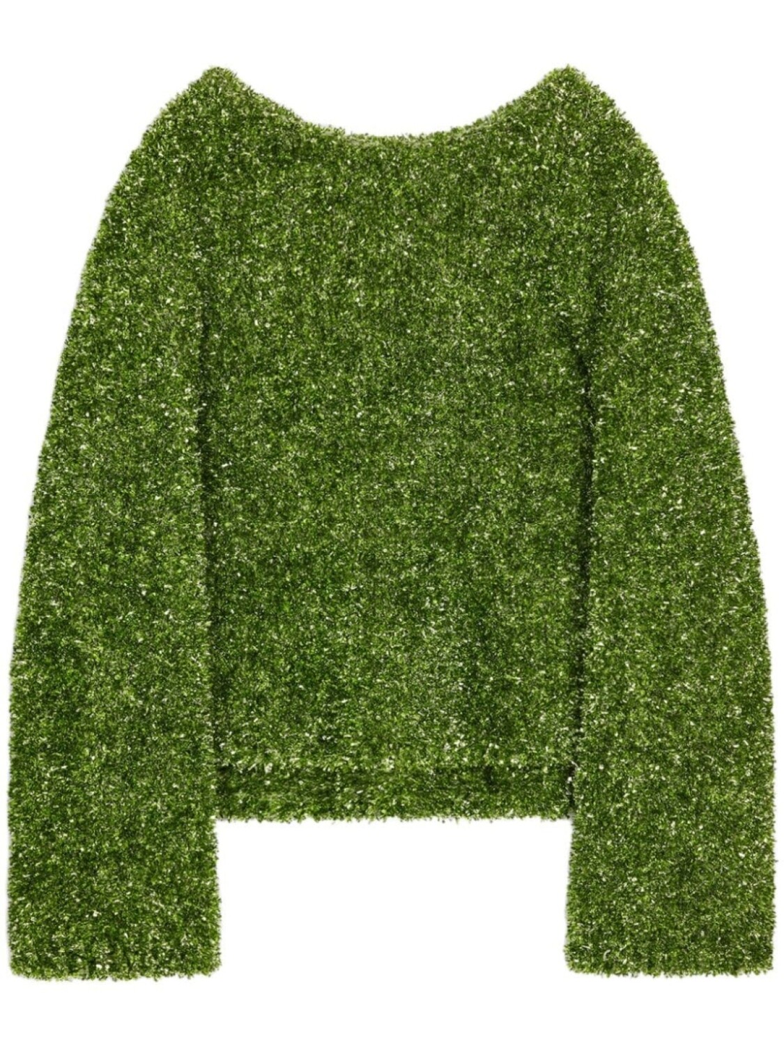 

DRIES VAN NOTEN джемпер с длинными рукавами и круглым вырезом, зеленый