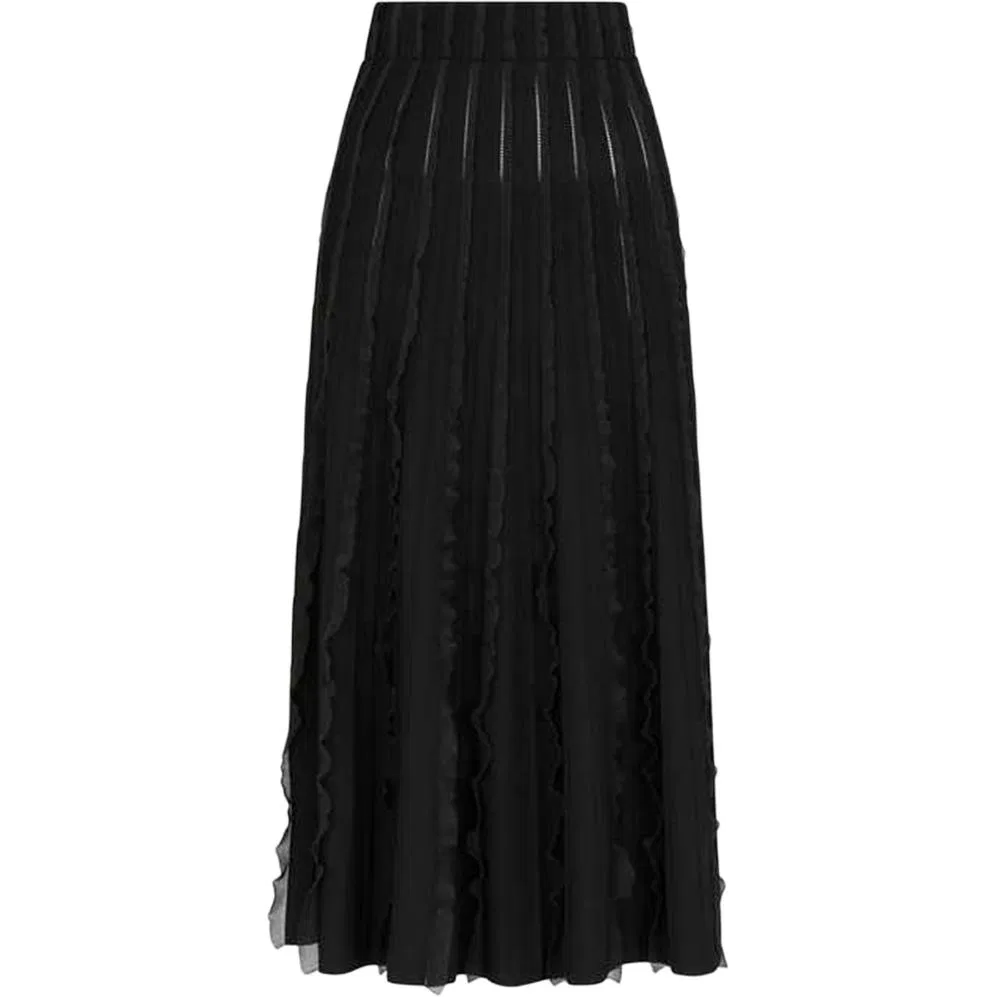 Юбка длинная повседневная Emporio Armani женская черная