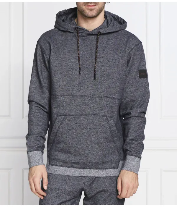 Пестрая толстовка regular fit Boss Orange, графитовый