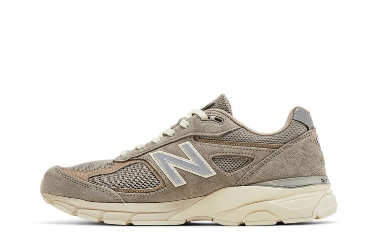 Кроссовки New Balance Kith x 990v4 Made in USA Moonrock, серый — фото 3