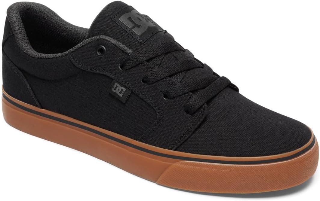 Мужские повседневные скейт-кеды DC Shoes Anvil, черный — фото 3