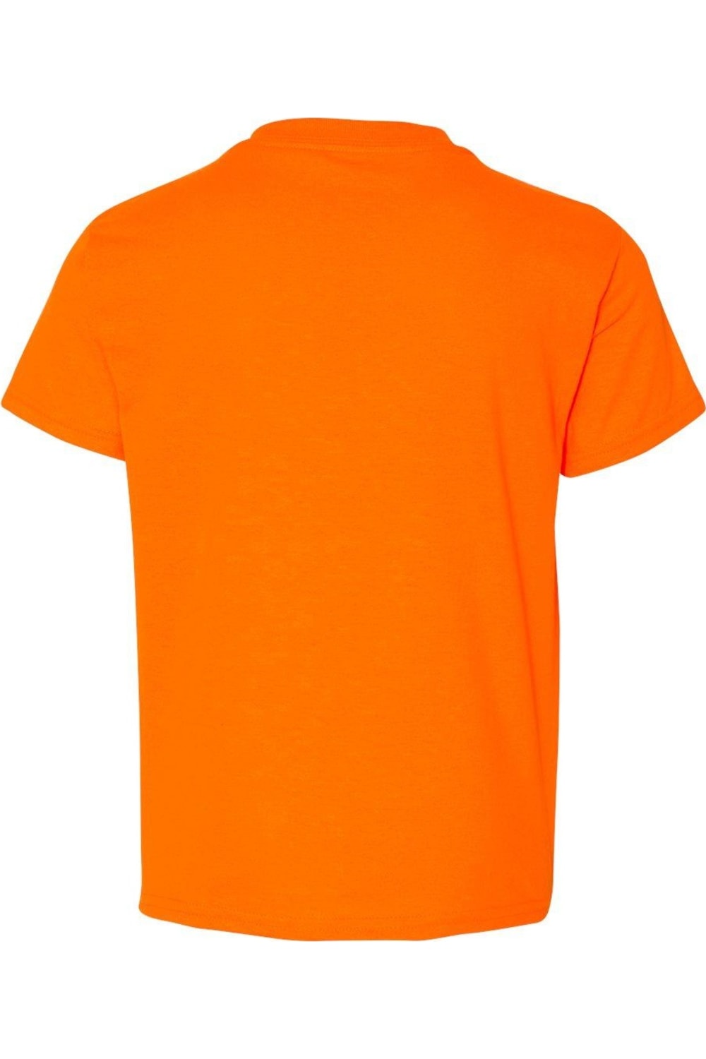 Молодежная футболка Gildan DryBlend, цвет safety orange — фото 2