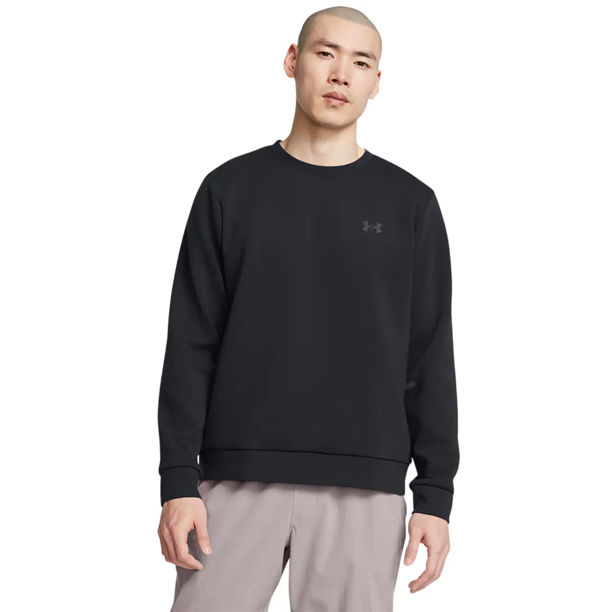 

Мужской повседневный свитшот ua Unstoppable Flc Crew Eu-Blk Under Armour, чёрный