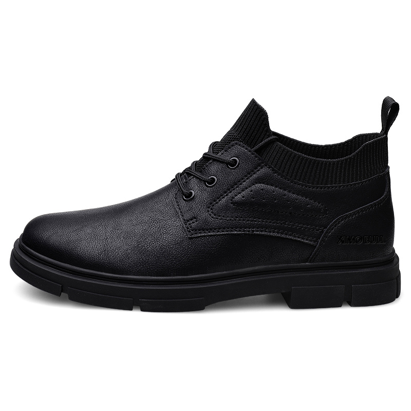 XIMO BULL Мужские повседневные кроссовки Mid Top черно-коричневые коричневые, цвет Brown — фото 3