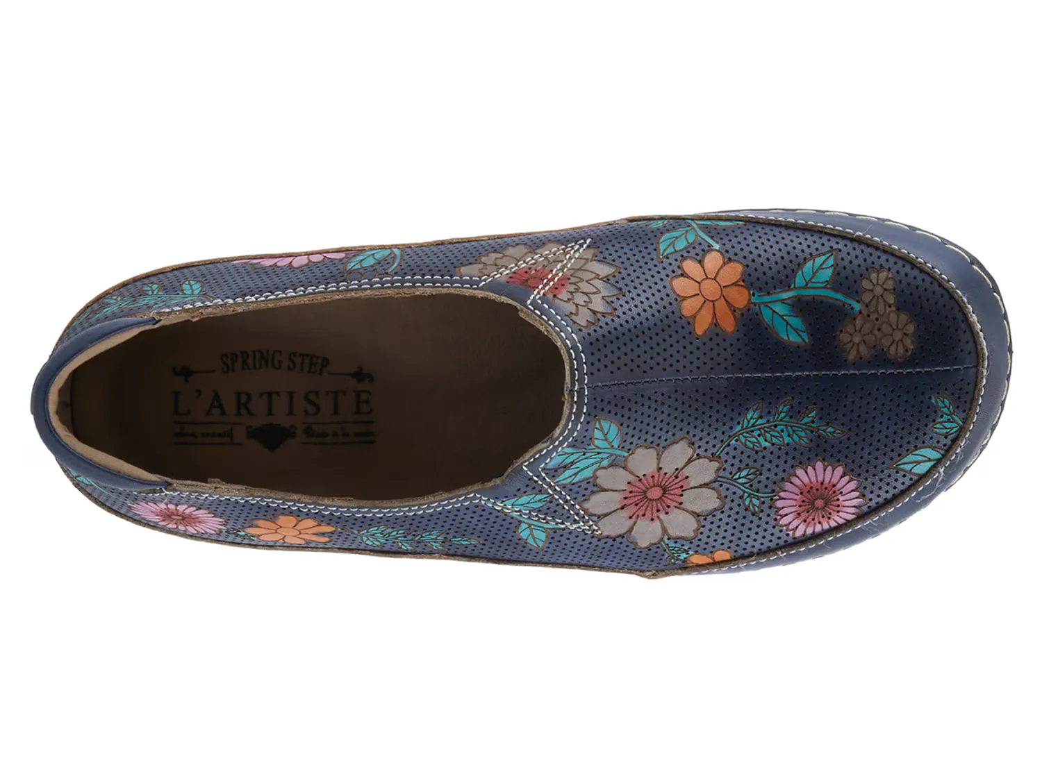 Слипоны Libora-Delite Slip-On L'Artiste By Spring Step, темно-синий/мультиколор — фото 3