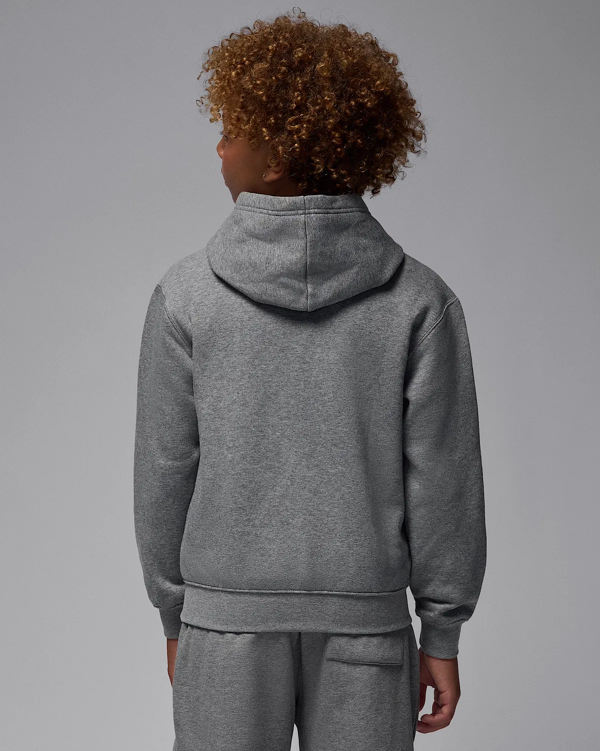 Детская толстовка Jordan Brooklyn Fleece, Carbon Heather — фото 2