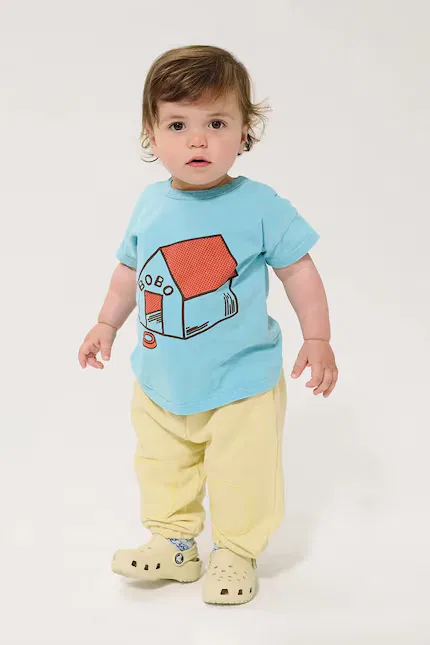 Спортивные штаны из хлопка Bobo Choses, желтый