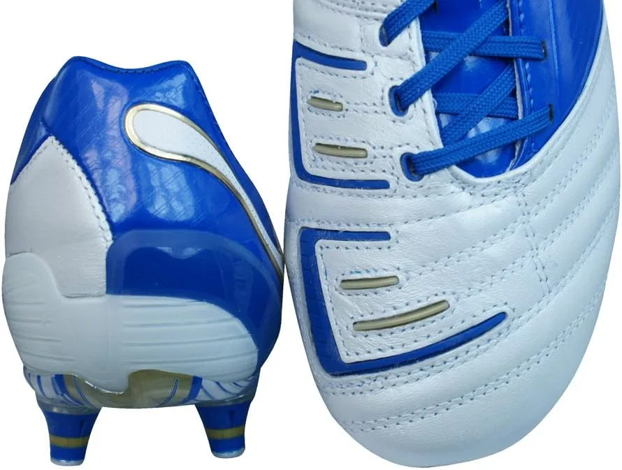 Футбольные кроссовки Puma PowerCat 1.12 SG 102469 для мужчин, White Blue — фото 2
