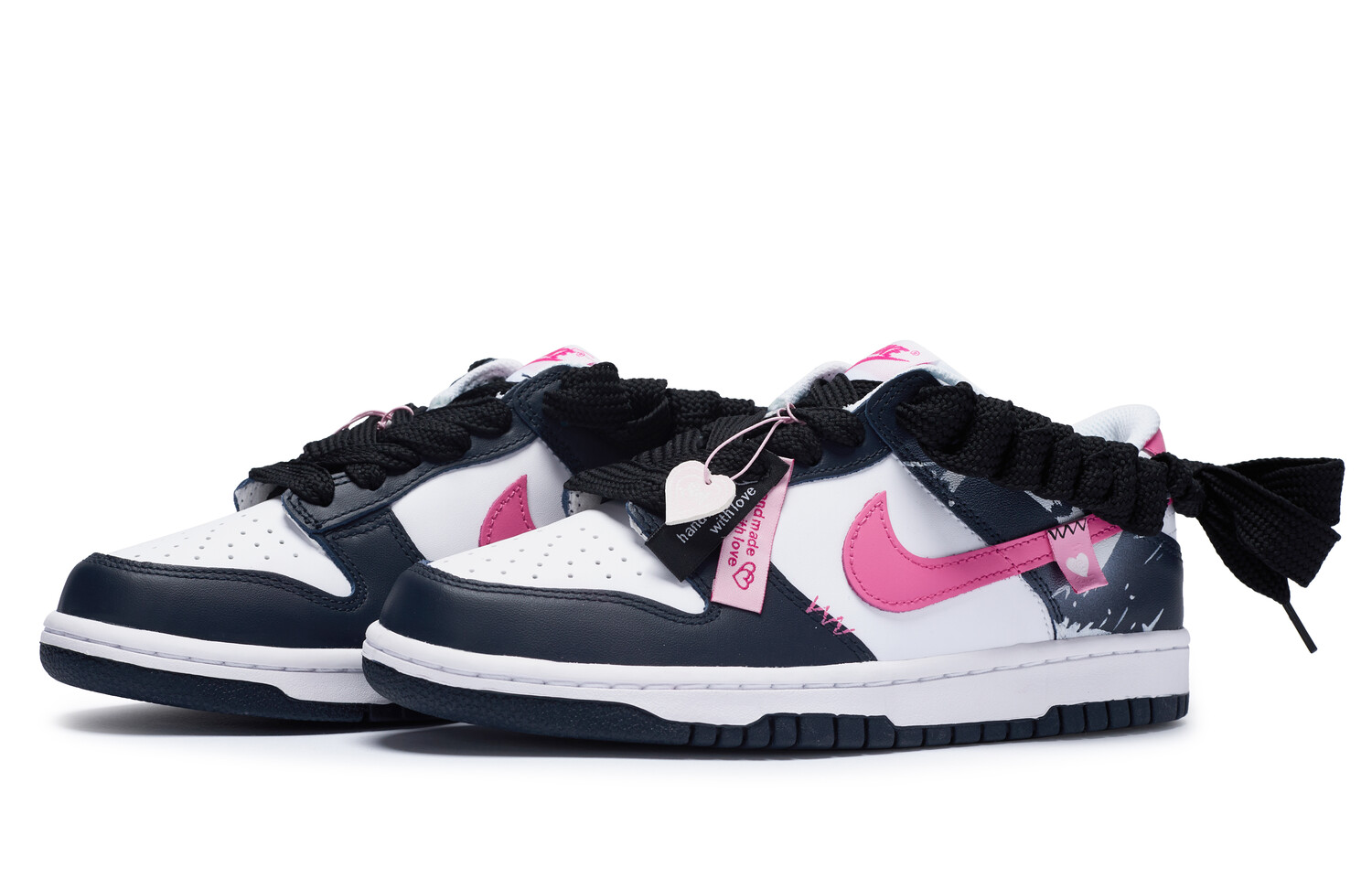 Кроссовки Nike Dunk Skateboard Shoes Women's Low-Top Pink — фото 2