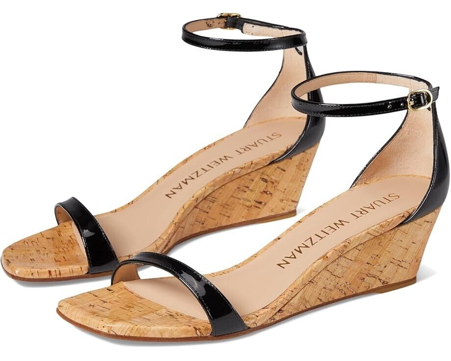 Сандалии Stuart Weitzman Nudistcurve 50, черный