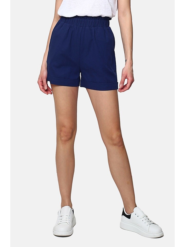 

Льняные шорты Le Jardin du Lin, темно-синий