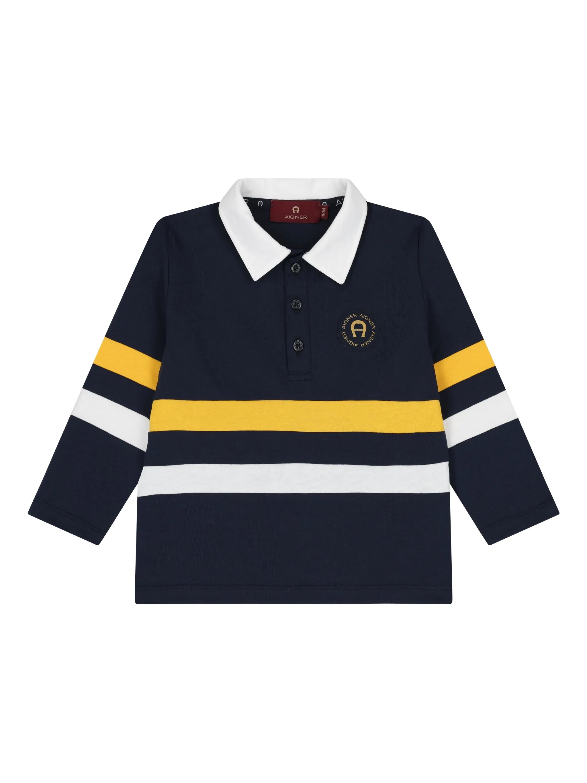 

Рубашка поло с длинными рукавами Aigner Kids, синий