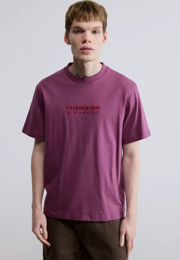Футболка с графическим принтом 20s ny Calvin Klein, Pale Purple