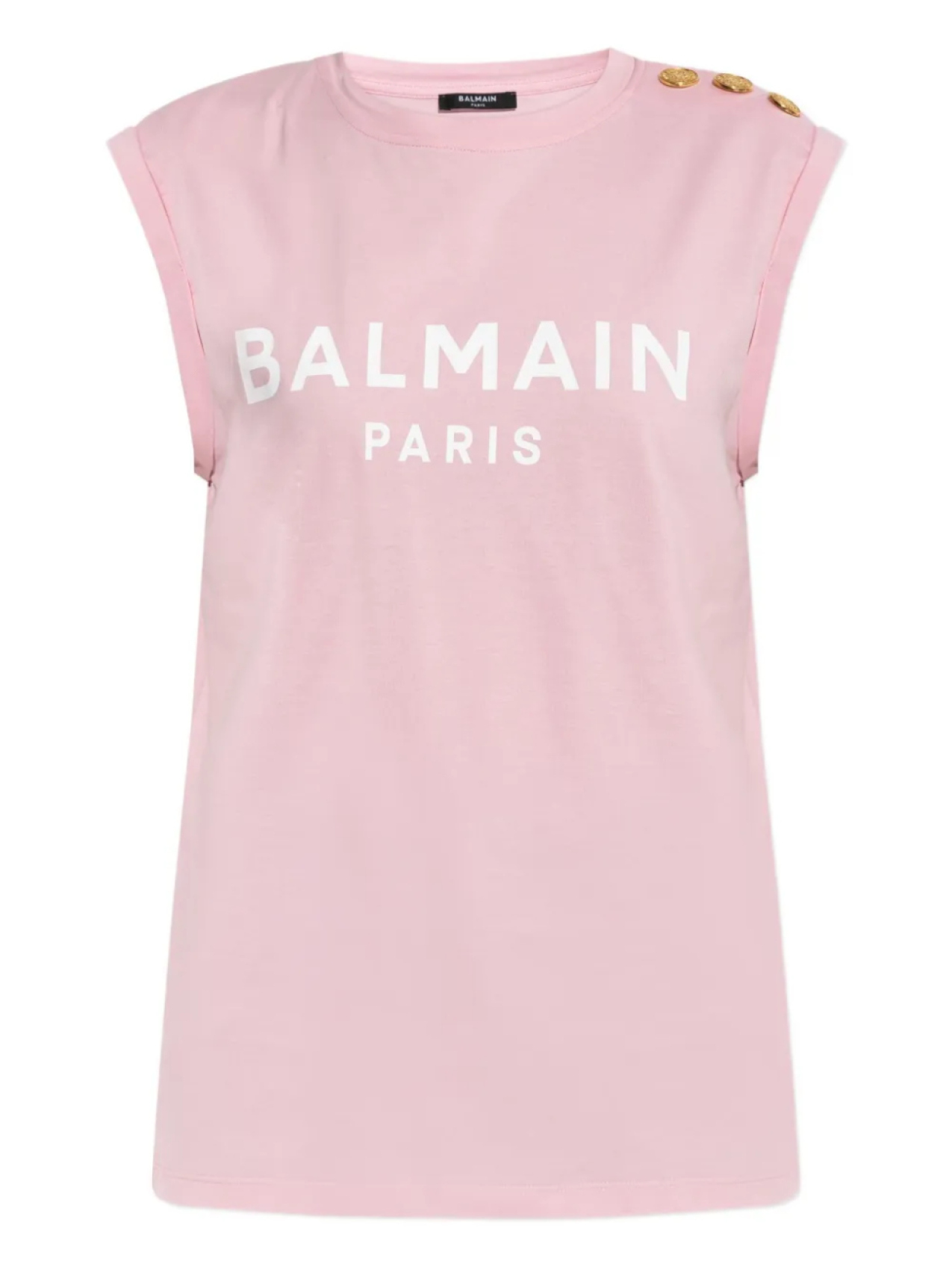 

Майка с логотипом Balmain, розовый