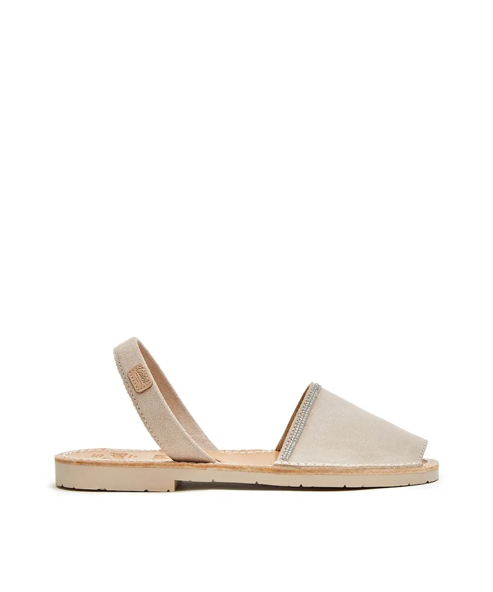 Женские сандалии Menorcan с блестящими деталями CASTELL MENORCA, бежевый
