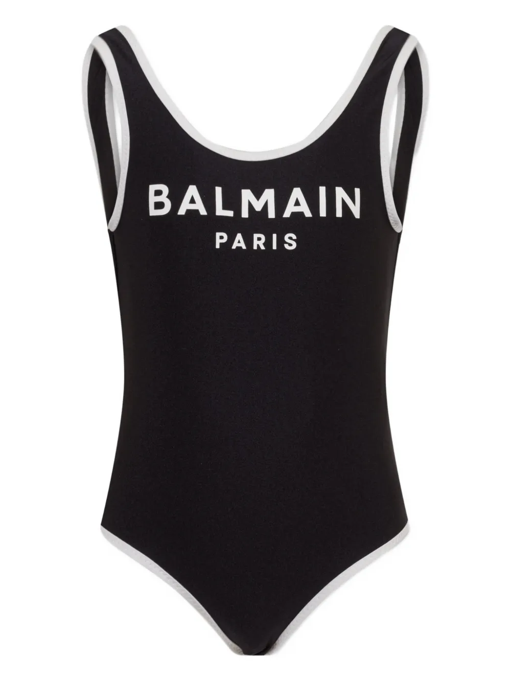 

Купальник с логотипом Balmain Kids, черный