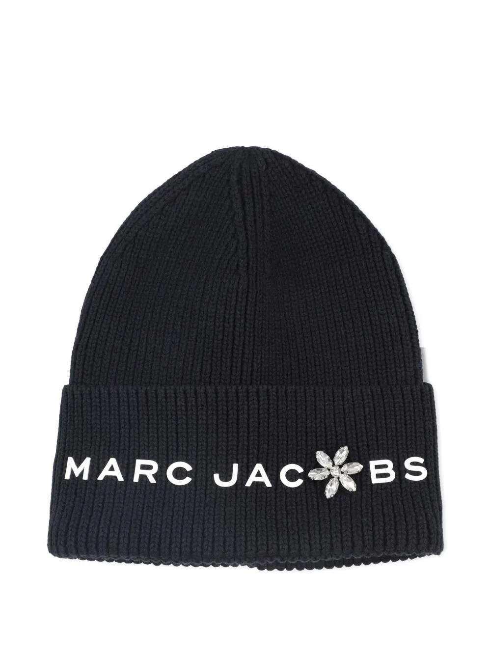 

Шапка бини в рубчик Marc Jacobs Kids, черный