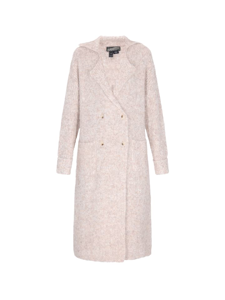 

Женский кардиган бежевого меланжа DreiMaster Vintage