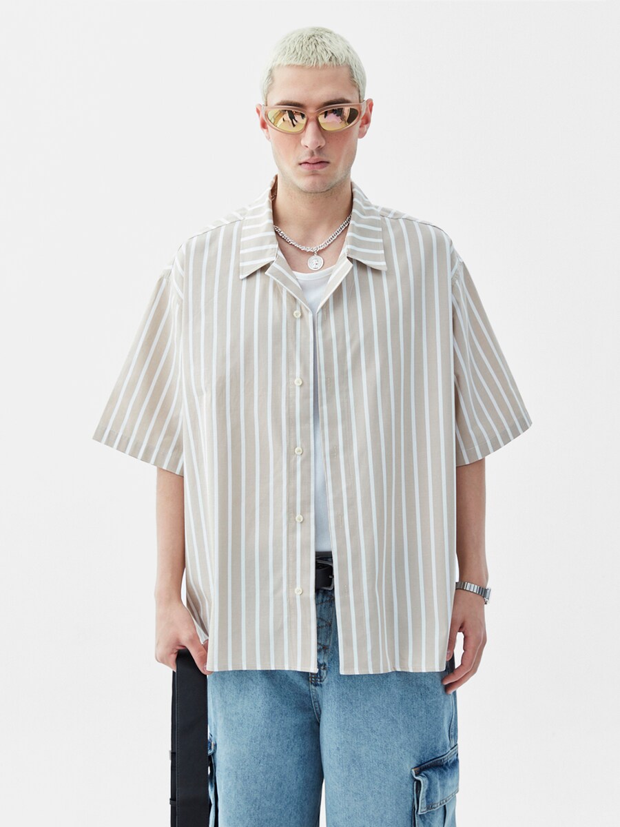 

Повседневная рубашка VAMOS CLO Comfort fit Button Up Shirt Snapdragon, бежевый
