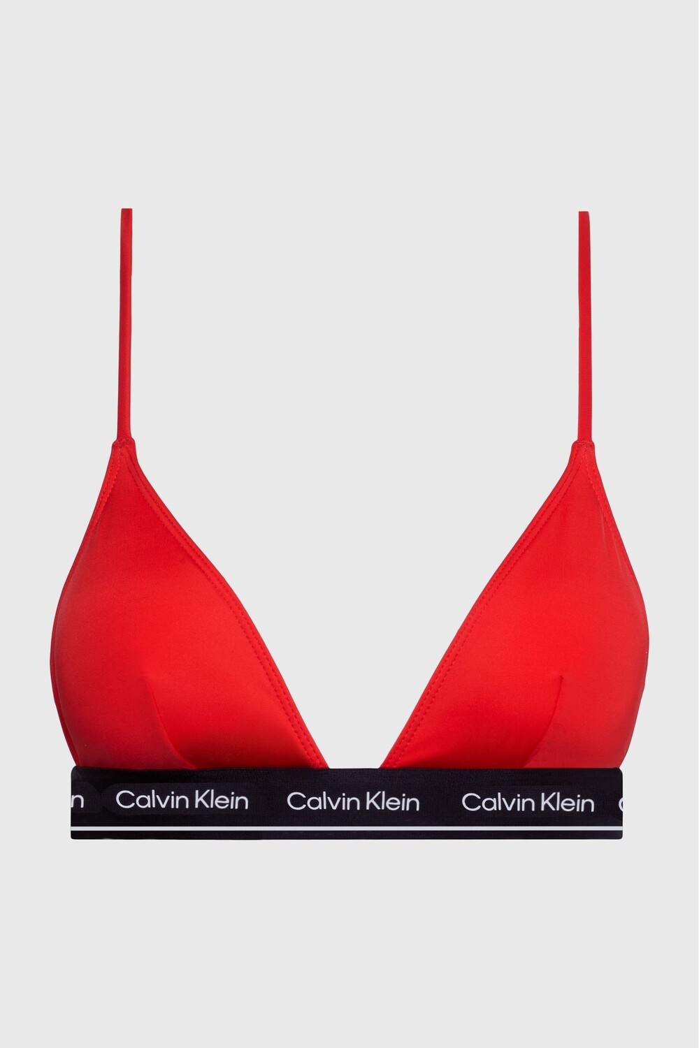 

Верх бикини с треугольными чашками Calvin Klein, красный
