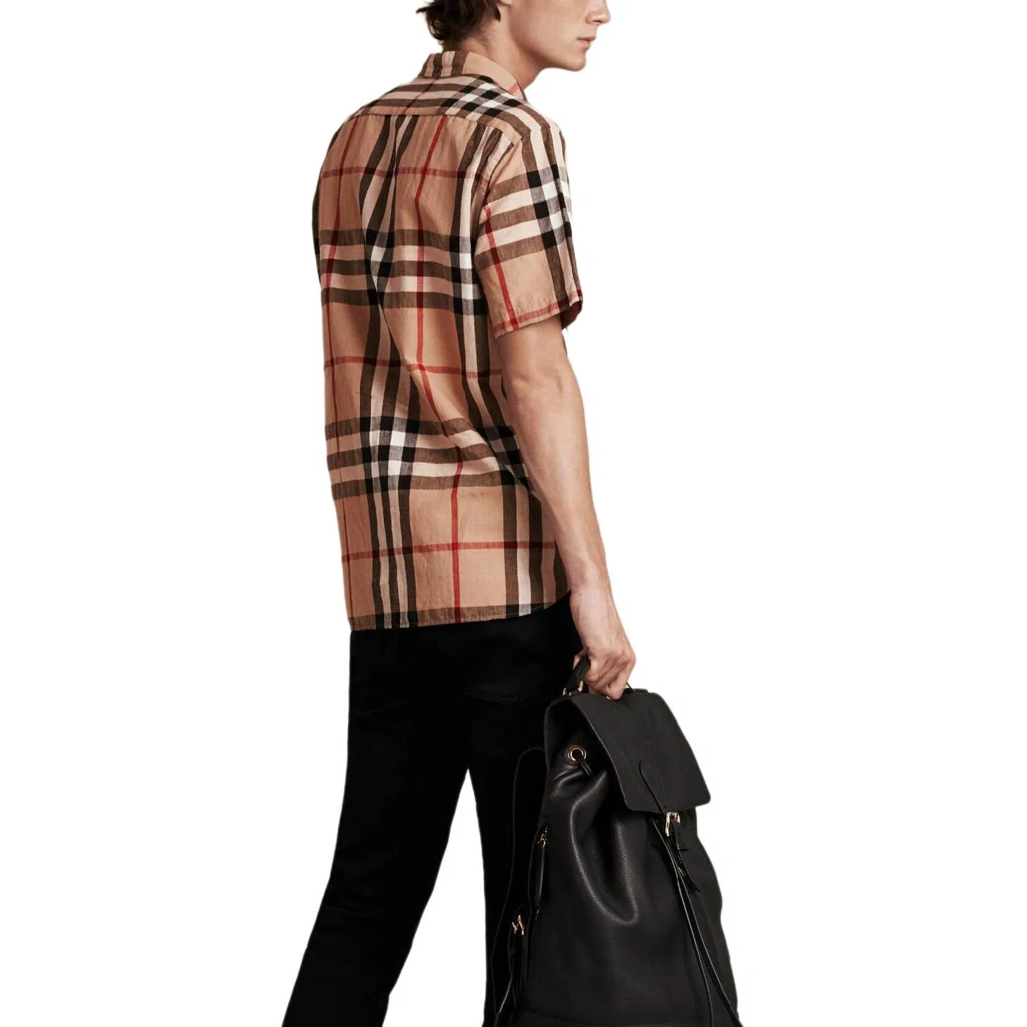 Рубашка мужская Burberry верблюжий Lapel Moderate — фото 3