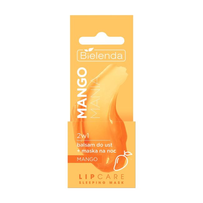 

Mango mania 2 в 1 бальзам для губ ночная маска Bielenda, 10 гр