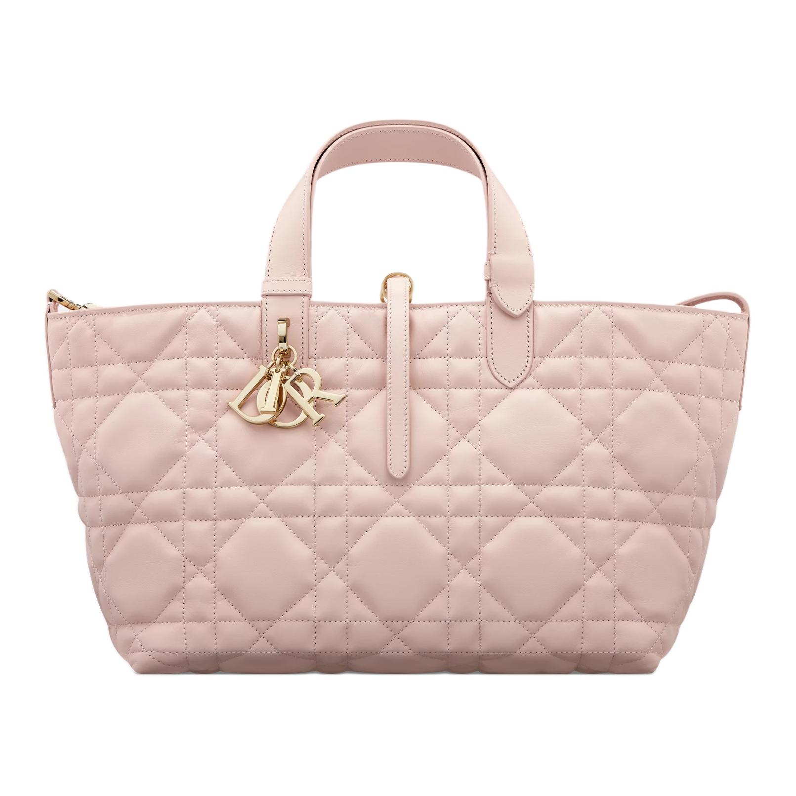 

DIOR Toujours Cow Leather Native Bag, One Shoulder Handbag Small Women's Cherry Blossom Pink