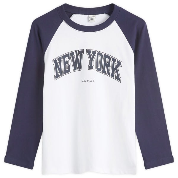 

Бейсбольная футболка New York Ivy Sporty & Rich, белый