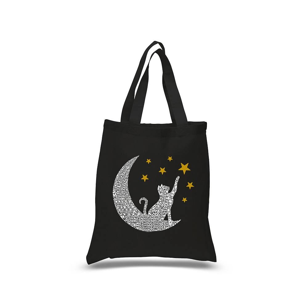 

Cat Moon — маленькая большая сумка Word Art LA Pop Art, черный