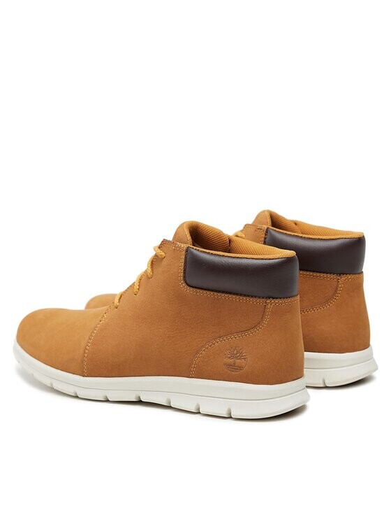 Ботинки мужские Timberland из нубука на шнуровке, коричневый — фото 3