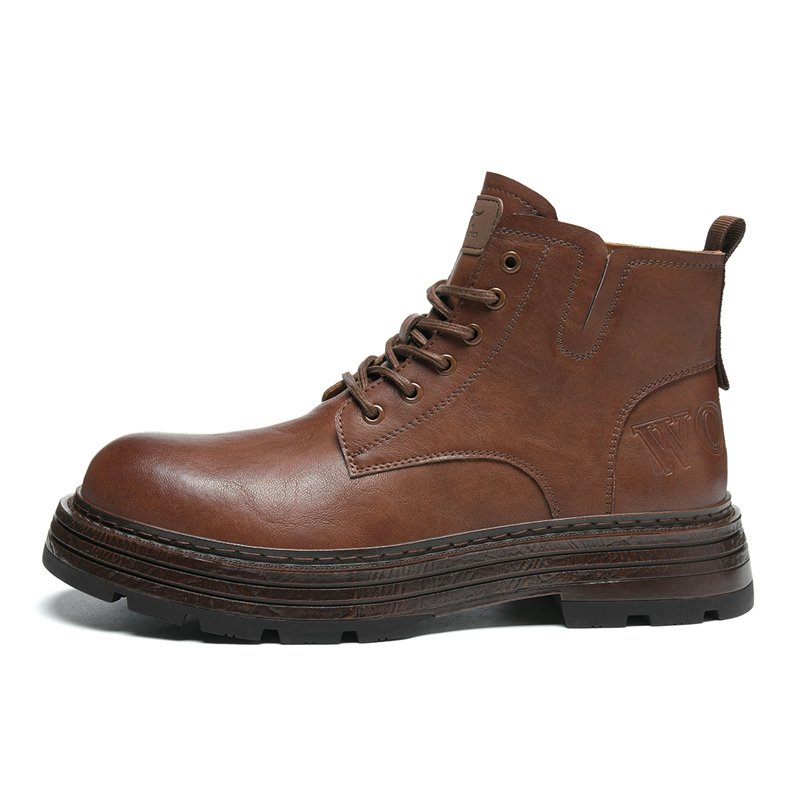 

SEPTWOLVES Короткие мартинсы мужские красно-коричневые, цвет Red Brown (Standard Leather Shoe Size)