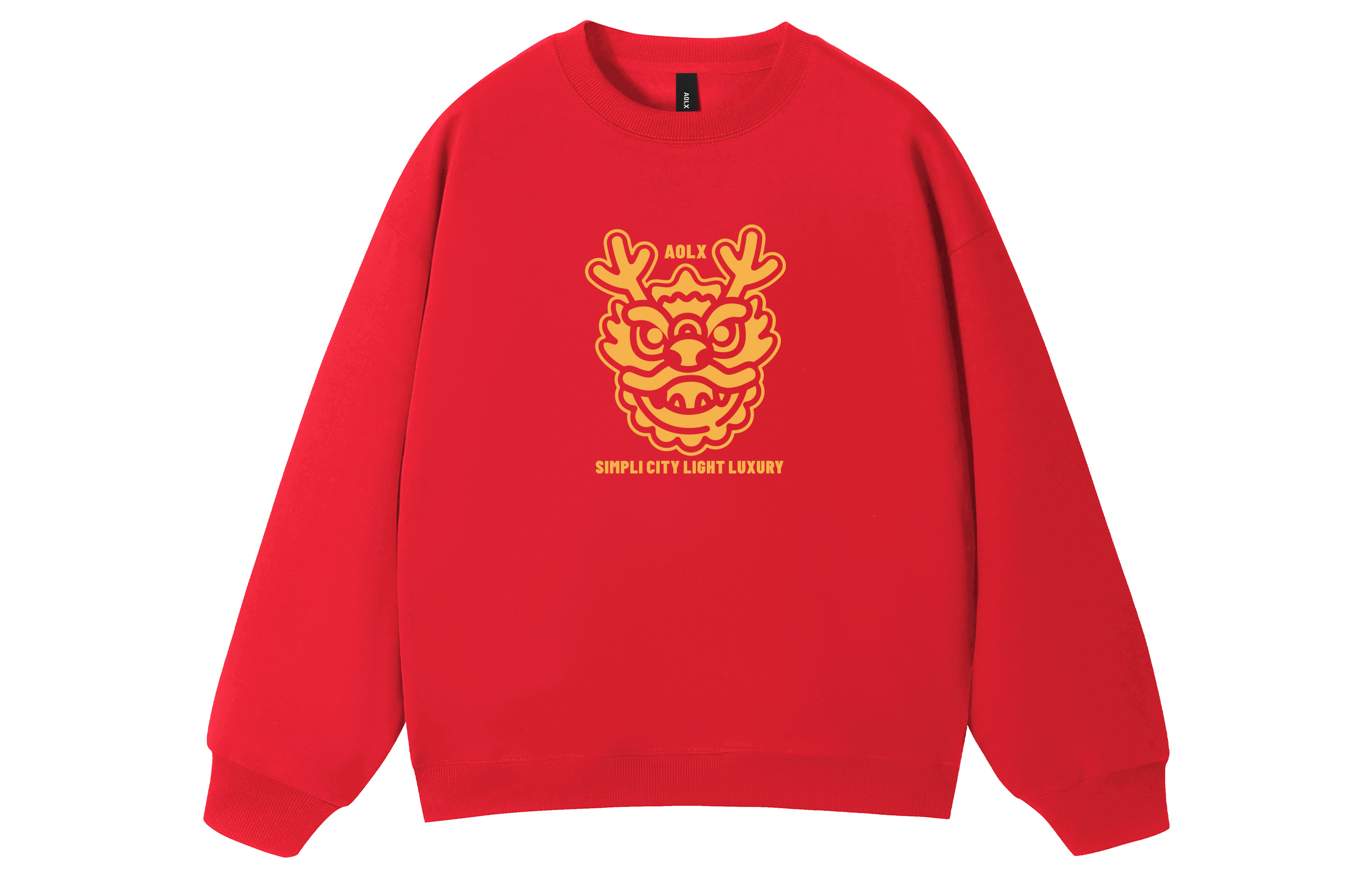 

Свитшот унисекс Aolx, Red (Carp Transforming into Dragon) Fleece-Lined